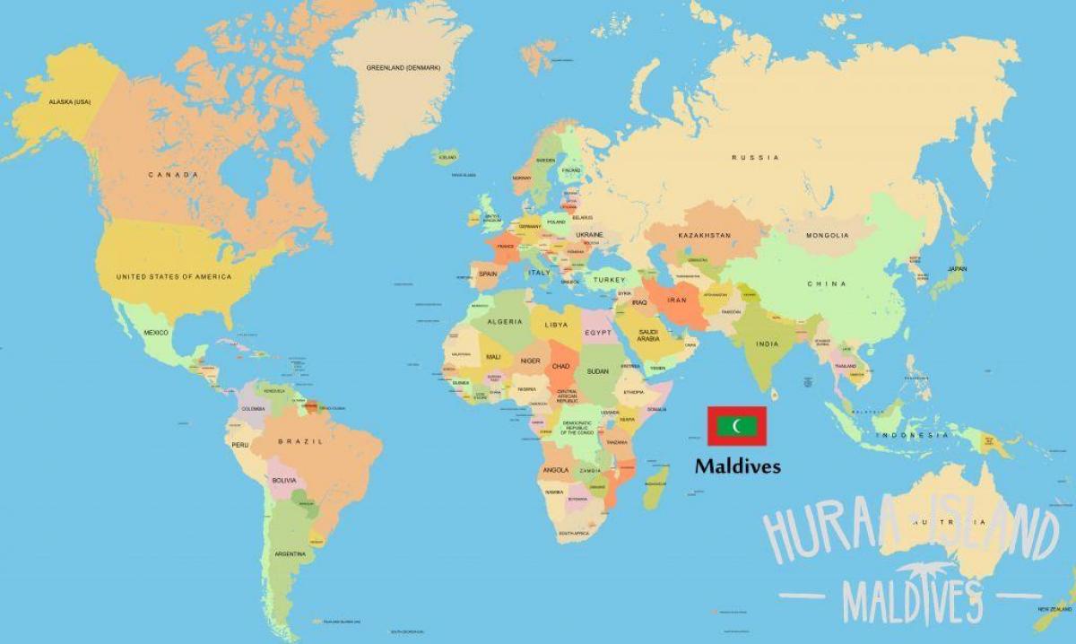 karta över maldiverna i världen karta