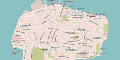 Karta över staden malé maldiverna
