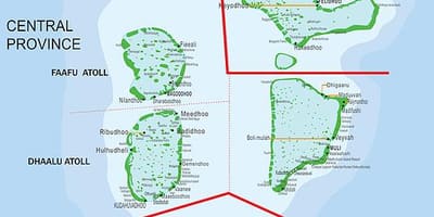 Karta över maldiverna färja